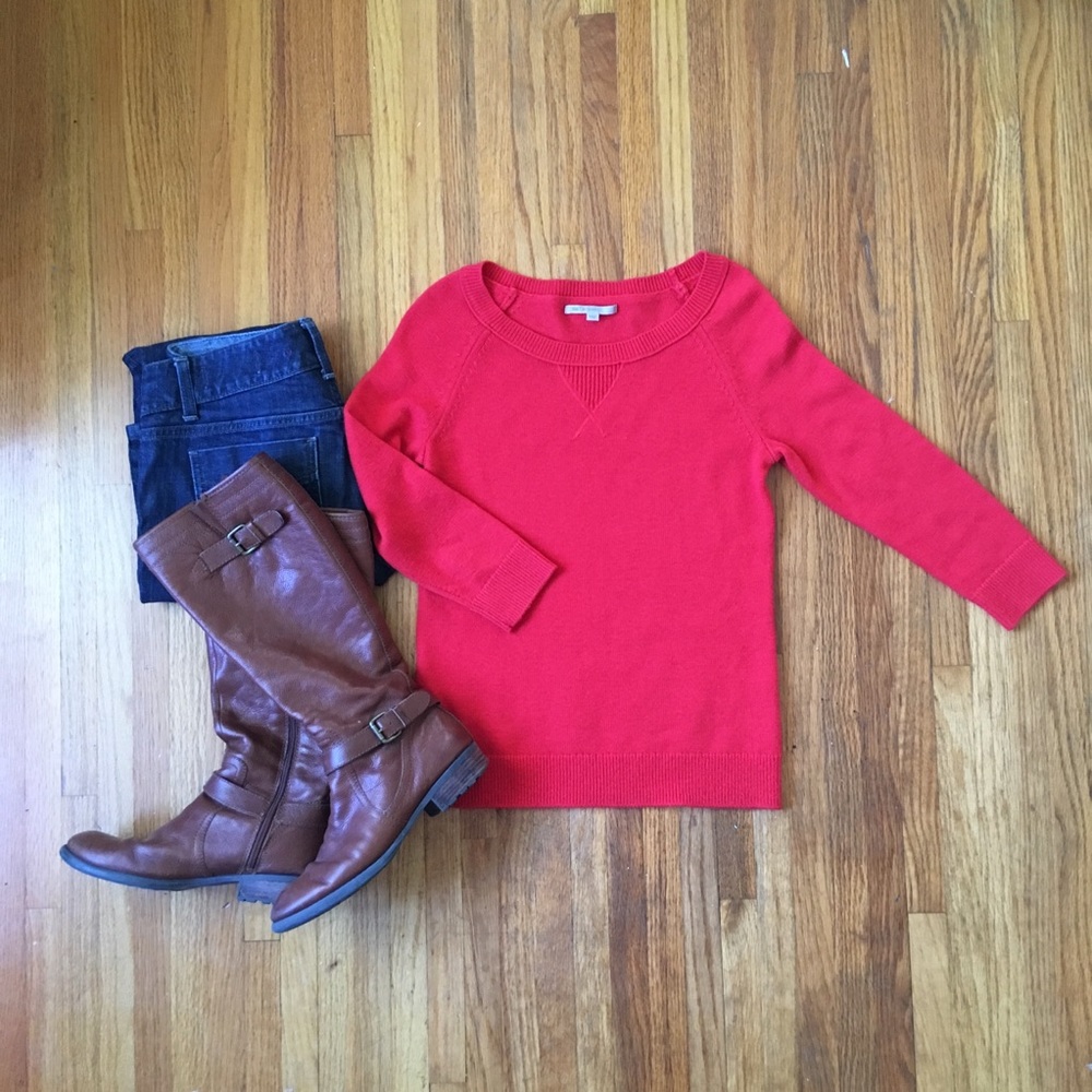 GAP 3/4 sleeve fine gauge sweater. Size XS.
